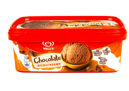 Wall's Rich & Creamy Chocolate Ice Cream - trans fat free, artificial flavors free