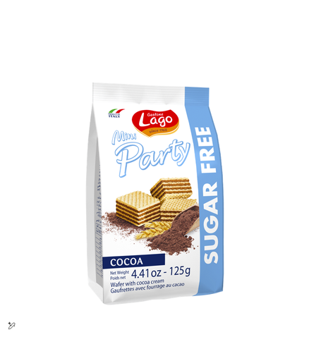 Lago Mini Party Wafers with Cocoa Cream - sugar free