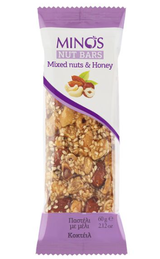 MINOS NUTS BAR WITH HONEY ASSTD PROMO