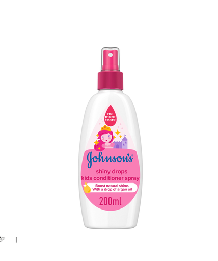 Johnson's Shiny Drops Kids Hair Conditioner Spray with Argan Oil 200ml