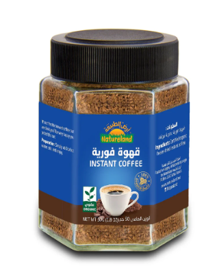 [3320107] Natureland Organic Instant Coffee Dark Roast 50g