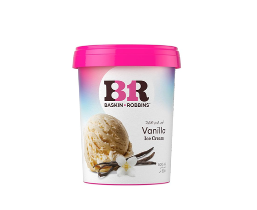 [5090-00150] Baskin Robbins Vanilla Ice Cream - vegetarianLARGE