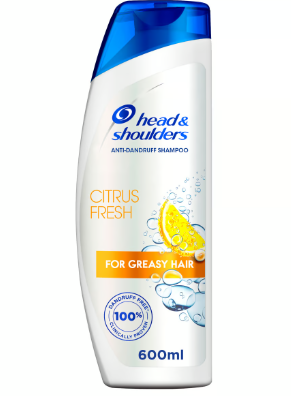 Head & Shoulders Anti-Dandruff Shampoo Citrus Fresh Scent for Greasy Hair-L