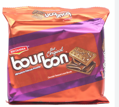 Britannia Bourbon Biscuits Filled with Chocolate Cream