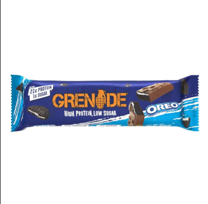 Grenade 21g Protein Bar Oreo Flavor - low sugar