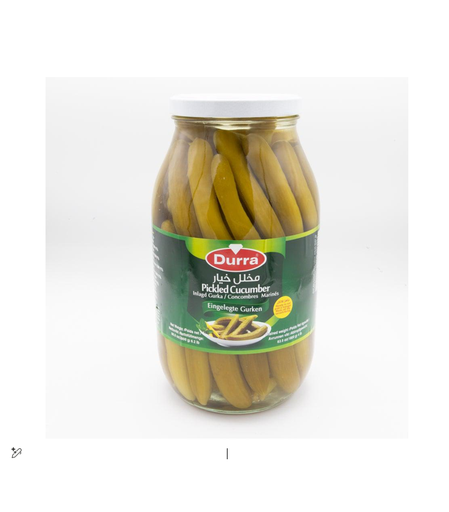 Durra Pickled Cucumbers -Saturated fat free 1300g