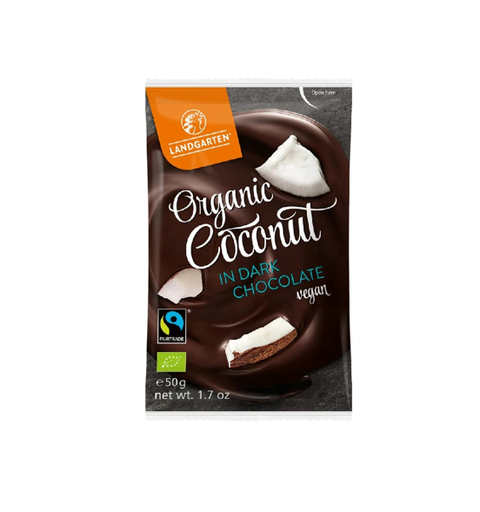 Landgarten Organic Dark Chocolate Bites with Coconut - vegan, gluten free