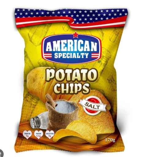 American Specialty Salted Potato Chips - trans fat free, cholesterol free, vegetarian