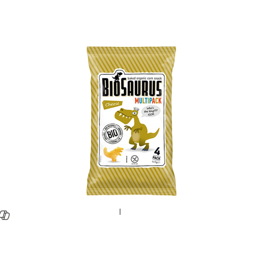 [MC011] McLLOYD'S MC Biosaurus Corn Snack Multipack Cheese 4X15GM