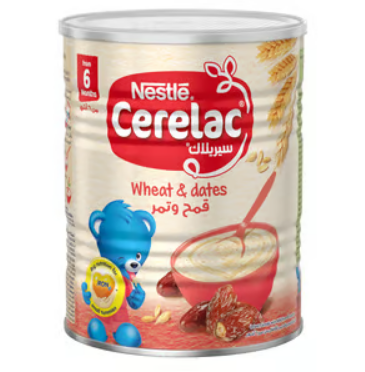Cerelac Infant Cereal with Wheat & Date Pieces (8+ Months) - artificial colorings free, preservatives free