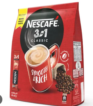 Nescafé 3in1 Classic Instant Coffee Sachets2
