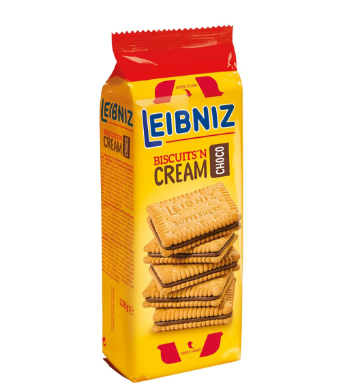 Leibniz Biscuits Filled with Chocolate Cream
