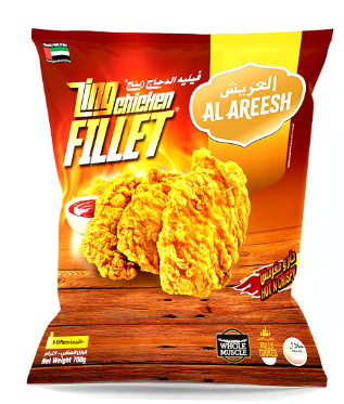 Al Areesh Frozen Hot & Crispy Zing Chicken Fillets