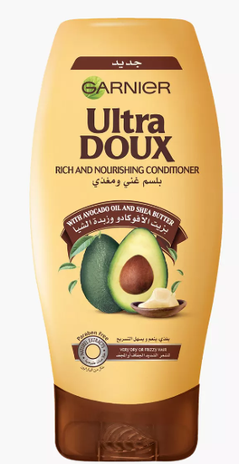 [1728-00409] Garnier Ultra Doux Rich & Nourishing Conditioner with Avocado Oil & Shea Butter for Very Dry or Frizzy Hair - parabens free 400ml