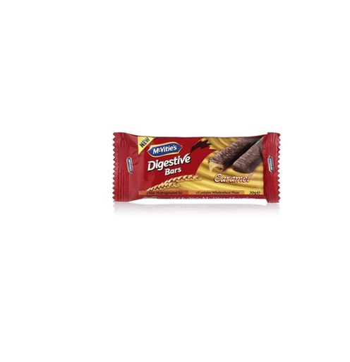 [1380-00088] McVitie's Digestive Whole Wheat Biscuit Bars with Chocolate & Caramel 30g