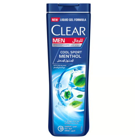 Clear Men Cool Sport Menthol Nourishing & Anti-Dandruff Shampoo with Cooling Mint