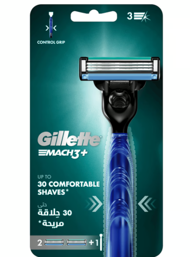 [31709084] Gillette Mach3 Plus Razor with Extra Blades