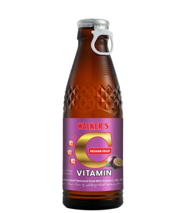 Walker's Carbonated Drink Glass Bottle with Vitamin C, B2 & B3