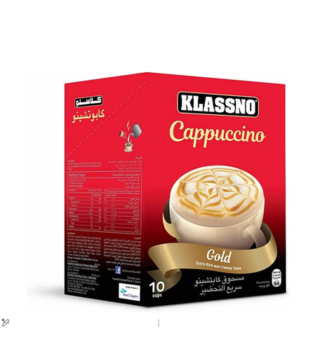 Klassno Cappuccino Instant Coffee (10 Sachets)