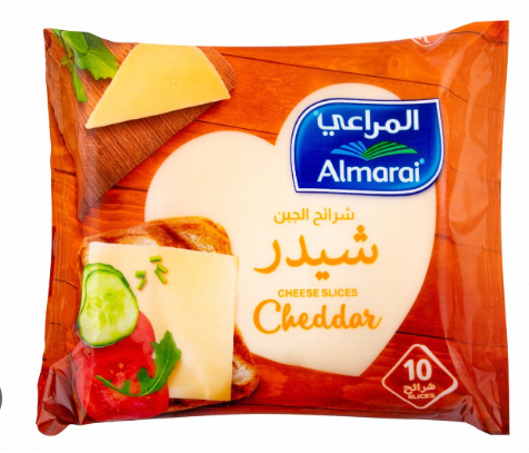 59010 Almarai Full Fat Processed Cheddar Cheese (10 Slices)