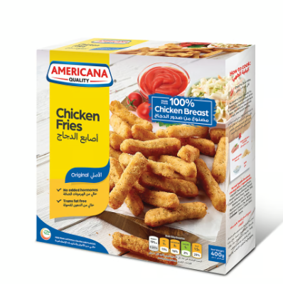 Americana Frozen Chicken Fries - trans fat free, artificial flavors free, artificial colors free