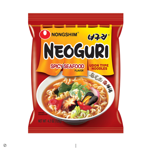 Nongshim Neoguri Ramyun Instant Noodles Spicy Seafood Flavor