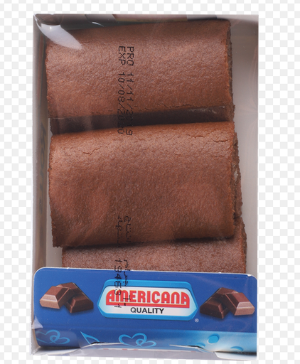 [2143-00090] Americana Chocolate Cake Rolls Filled with Vanilla Cream (3 Pieces)