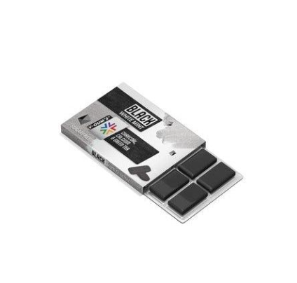 V-Gum's Black Cool Mint Chewing Gums with Charcoal & Green Tea - sugar free