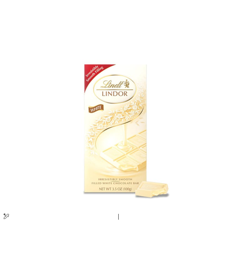 Lindt Lindor Irresistibly Smooth Swiss White Chocolate Slab 100g