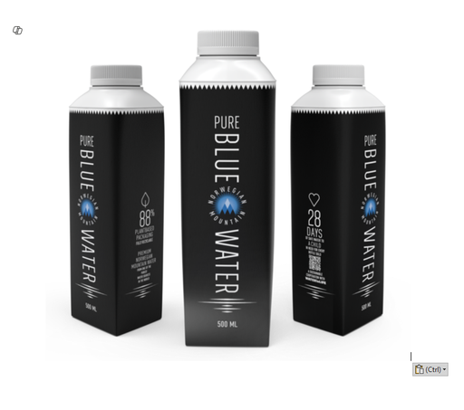 Pure Blue Norwegian Mountain Water 500ml