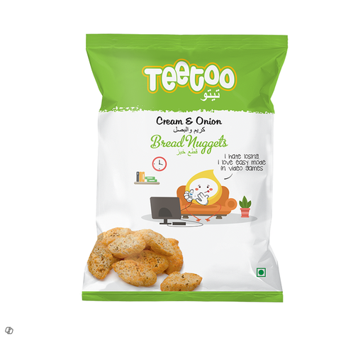Teetoo Bread Nuggets Cream & Onion Flavor - vegetarian