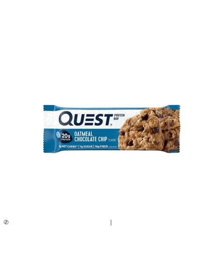 Quest Oatmeal 20g Protein Bar Chocolate Chip Flavor