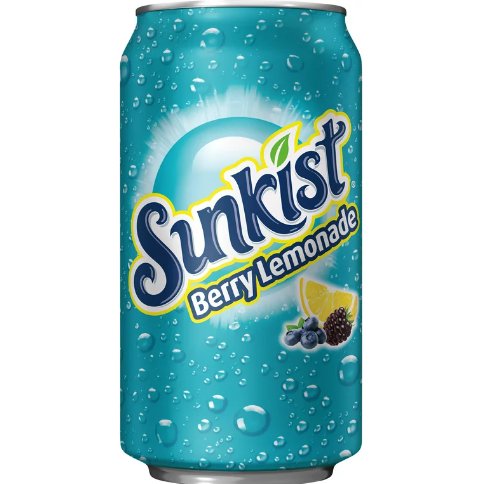 Sunkist Berry Lemonade Carbonated Drink - caffeine free 355ml