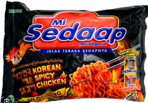 Mi Sedaap Mi Goreng Instant Noodles Korean Spicy Chicken Flavor