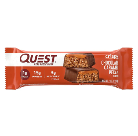 Quest Nutrition Hero Protein Bar Chocolate Caramel Pecan Flavor 60G