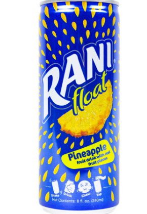 [0615] Rani Float Long Life Pineapple Drink with Real Fruit Pieces 240ml