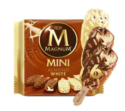 [2144-00092] Magnum Mini Almond & White Ice Cream Sticks (Special Price)