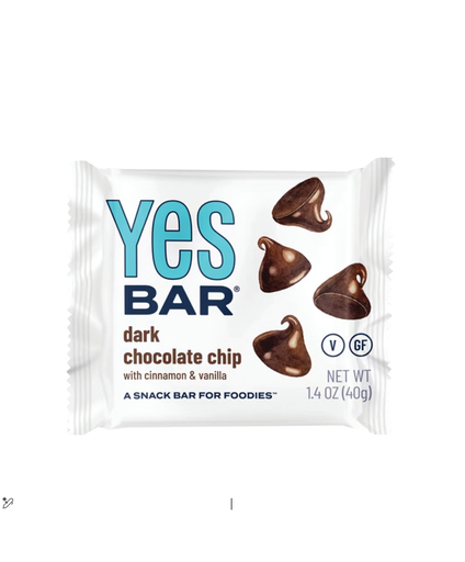 YES BAR DARK CHOCOLATE CHIP with CINNAMON & VANILLA