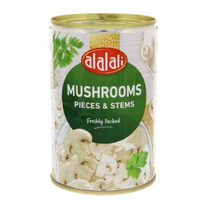[2205-00120] Al Alali Pieces & Stems Sliced Mushrooms 200gm