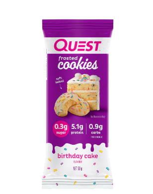 Quest Frosted Cookies Birthday Cake Flavor