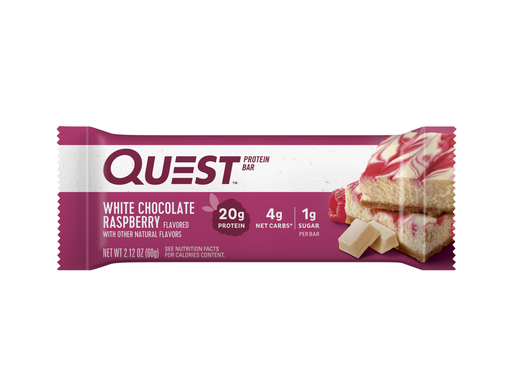 Quest Protein Bar with White Chocolate Raspberry