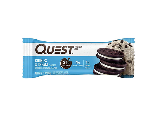 Quest 21g Protein Bar Cookies & Cream Flavor