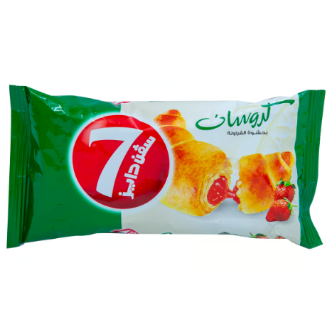 [87110] 7 Days Croissant Filled with Strawberry Jam