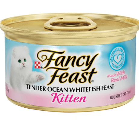 Purina Fancy Feast Wet Food with Tender Ocean Whitefish for Kittens