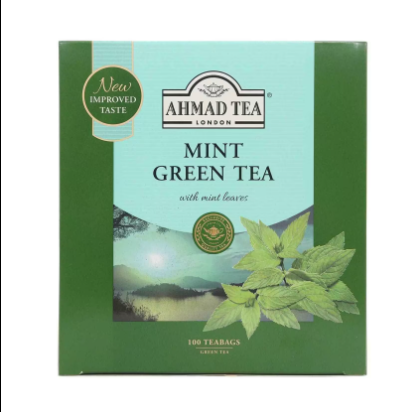 [AHMAD1791R] Ahmad Green Tea with Mint Leaves 100BAGS