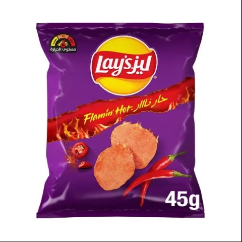 [8188] Lay's Flaming Hot Potato Chips 48GM