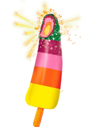 [2144-00026] Wall's Max Rainbow Ice Cream Popping Candies