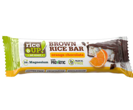 Rice Up Brown Rice Bar with Orange & Dark Chocolate - gluten free, no added sugar
