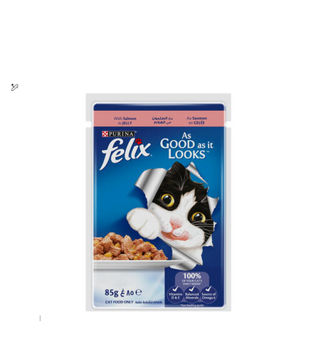 [35642010] Purina Felix As Good As It Looks Wet Food with Salmon in Jelly for Adult Cats