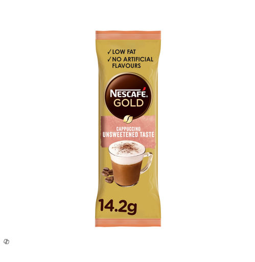 Nescafé Gold Low Fat Unsweetened Cappuccino Instant Coffee Sachet